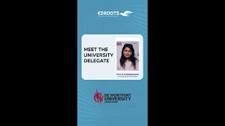 Meet the University Delegate  Part1 StudyAbroad DeMontfortUniversity Leicester [upl. by Oznecniv]