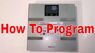 How To Operated CVS Health Scale BF720 Digital Bluetooth Wifi Body Analysis Scale [upl. by Jeffries]