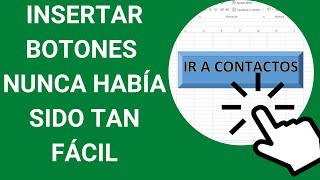 COMO INSERTAR BOTONES EN EXCEL En 5 SEGUNDOS [upl. by Avle]