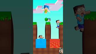 Will JOY HELP Steve vs Noob in Lava Pit Challenge Funny Minecraft Animation minecraftshorts fyp [upl. by Lledraw]