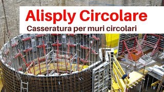 Casseforme per muri curvi  Alisply Circolare Alsina [upl. by Eidod]