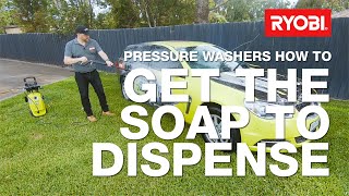 How to use the soap dispenser on your RYOBI pressure washer [upl. by Emmaline]