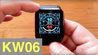 Kingwear KW06 Square Android 51 IP68 Waterproof Bluetooth Calling Smartwatch Unboxing and 1st Look [upl. by Meela]