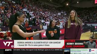 WBB Amoore and Kitley on Gameday [upl. by Zirtaeb]