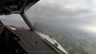 Boeing 737 Cockpit View  Landing In Agadir [upl. by Acirea]