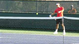 Roger Federer Practice 2008 Pacific Life Open [upl. by Ttebroc142]