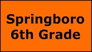 Springboro 6th Grade [upl. by Shishko]