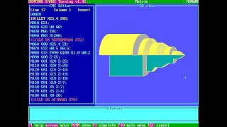 Curso CNC FANUC  Clase 26 Práctica 20 Ciclos de Refrentado G72 y Afinado G70 [upl. by Emerson]