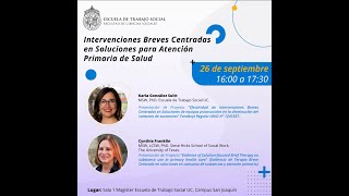 Seminario quotIntervenciones Breves Centradas en Soluciones para Atención Primaria de Saludquot [upl. by Shishko812]