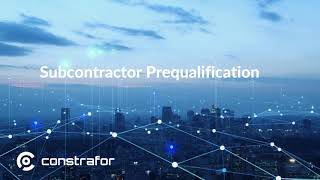 Subcontractor Prequalification [upl. by Aknayirp453]