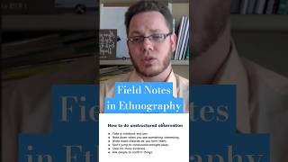 Field Notes in Ethnography [upl. by Ynnatirb]