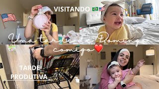 JÁ SOMOS QUASE 500🚀DOMINGO COM A FAMÍLIA BIG COMPRINHAS💗VISITA🇺🇸🇧🇷MERCADOLAVANDO ROUPAS E [upl. by Enifesoj]