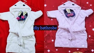 diy bathrobe for baby🤫 diy with towel 💫 [upl. by Goeger]