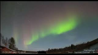 025 20241023 Northern Light Live Levi Finland [upl. by Latsirc]