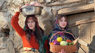 Cooking ovenrolled kebab in a mountain village [upl. by Lynna669]