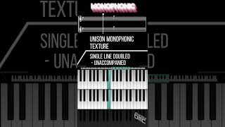 GCSE MUSIC  Monophonic vs Homophonic Texture shorts musictheory zenbeats wellerman [upl. by Philipps]