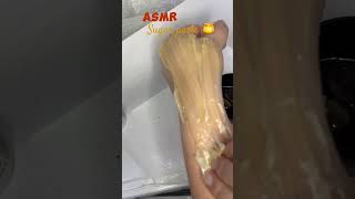 ASMR 😍 Manual depilation with sugar paste satisfying wax hairremoval scincare wax asmr [upl. by Baoj]