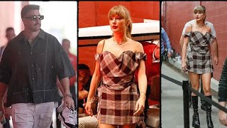 OMG Taylor Swift amp Travis Kelce Rock Matching Plaid at His Game Amid BreakUp Rumors [upl. by Musetta105]