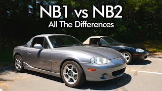 NB1 vs NB2 Mazda MX5 Miata  ALL THE DIFFERENCES [upl. by Ezirtaeb215]