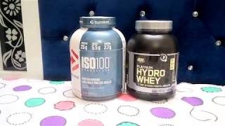 Dymatize ISO 100 vs ON Hydro Whey [upl. by Naejarual629]