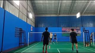 YogaJansen vs YudaMars badminton funbadminton bulutangkis badmintonlovers [upl. by Durtschi520]