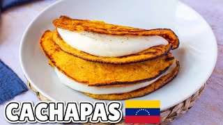 Como hacer Cachapas Venezolanas  Arepa de maíz [upl. by Accber648]