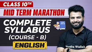 Complete CBSE English  Class 10th  MID Term in One Shot  Marathon Series 🔥 [upl. by Pam]