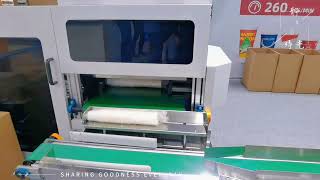 NEWTOP258S horizontal paper cup machine 260pcsmin [upl. by Eisdnyl446]