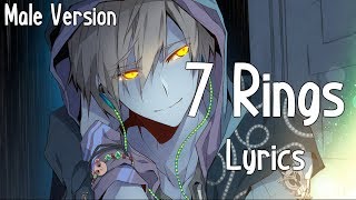 Nightcore  7 Rings Male Version [upl. by Lenes]