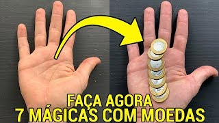 7 MÁGICAS FÁCEIS COM MOEDAS PARA IMPRESSIONAR TODO MUNDO [upl. by Berfield]