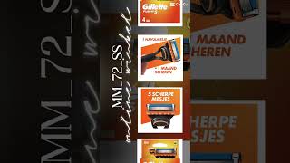 Gillette Scheermesjes Fusion 5 4 stuks [upl. by Meerak]