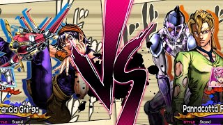 NARANCIA GHIRGA VS PANNACOTA FUGO  JOJO GOLDEN WIND  JJBA ASBR  GHIACCIO  TRISH UNA  5S ONLINE [upl. by Radford931]