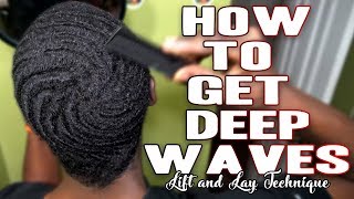 How to Get Deep 360 Waves  Lift and Lay Method [upl. by Adnaluoy]