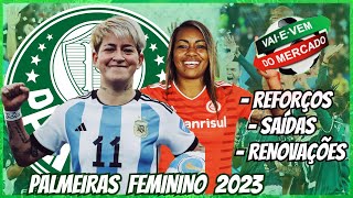 PALMEIRAS Feminino REFORÇOS RENOVAÇÕES e SAÍDAS para 2023  Mercado da Bola [upl. by Tanny]