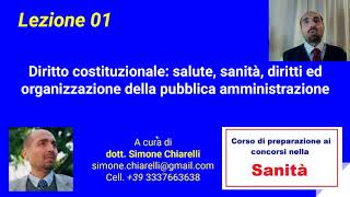 Sanità diritto costituzionale e organizzazione della PA Cod00501 [upl. by Newby832]