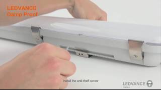 LEDVANCE Damp Proof Luminaires  Installation Video [upl. by Nidraj]