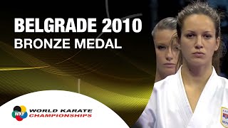 Karate Female Team Kata Bronze Medal  Serbia vs Italy  WKF World Championships Belgrade 2010 12 [upl. by Gilliam]