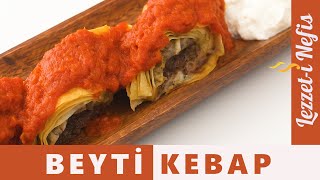 Beyti Kebap Nasıl yapılır Evde Yufkadan Lokanta Usulü Beyti Kebabı Tarifi [upl. by Volny]