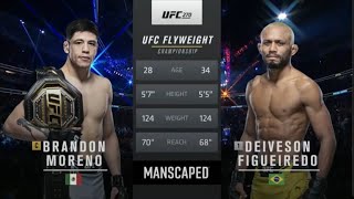 Brandon Moreno vs Deivson Figueiredo 3 UFC 270 Full fight [upl. by Gnex]