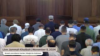 Live Jummah Khutbah  November 8 2024 [upl. by Ursi183]