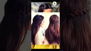 Hairstyle on sharara suit for girlshairstyle shorts hairstylesforgirls [upl. by Dnomal]