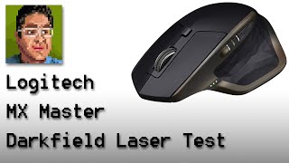 Logitech MX Master Darkfield Laser Test on Glass Surface [upl. by Auoy]