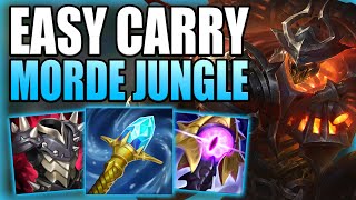 MORDEKAISER JUNGLE MAKES CARRYING SOLO Q GAMES BY YOURSELF SO EASY Gameplay Guide League of Legends [upl. by Hameerak625]