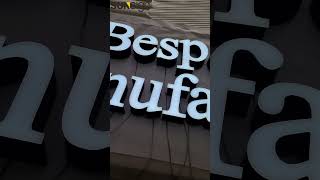 Custom Trimless faceilluminated channel letters lettersign [upl. by Hbaruas]