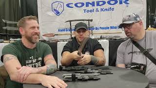 Survival University walks us through their blade designs from Condor knife and Tool at Shotshow 2024 [upl. by Twelve]