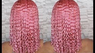 DYING MY HAIR PINK  NATURAL HAIR [upl. by Erdna]