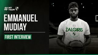 New Zalgiris signing Emmanuel Mudiay visits Zalgirio Arena [upl. by Fanechka216]