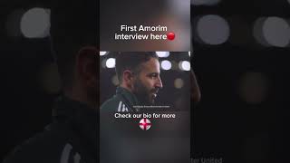 First Amorim interview⚽️🔴amorim mufc football interview fun coach [upl. by Anigriv539]