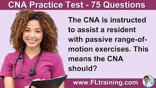 75 Practice CNA Questions 📚  Test Your Knowledge amp Ace Your Exam 🏆 [upl. by Troxell]