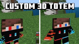 Custom 3D Totems For McpeBedrock [upl. by Dougy]